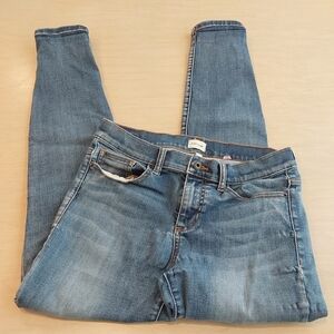 Sneak Peek Light Blue Skinny Distressed Mid Rise Jeans Juniors Size 9